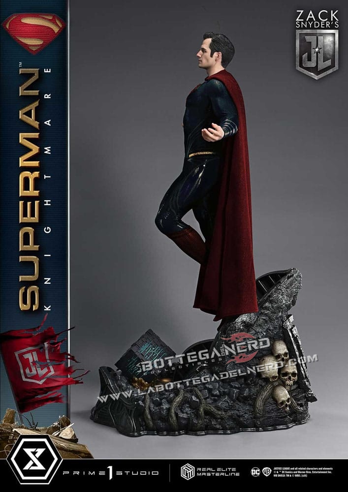 Justice League - Real Elite Statue 1/3 Superman Knightmare Bonus Deluxe 95cm - immagine 21
