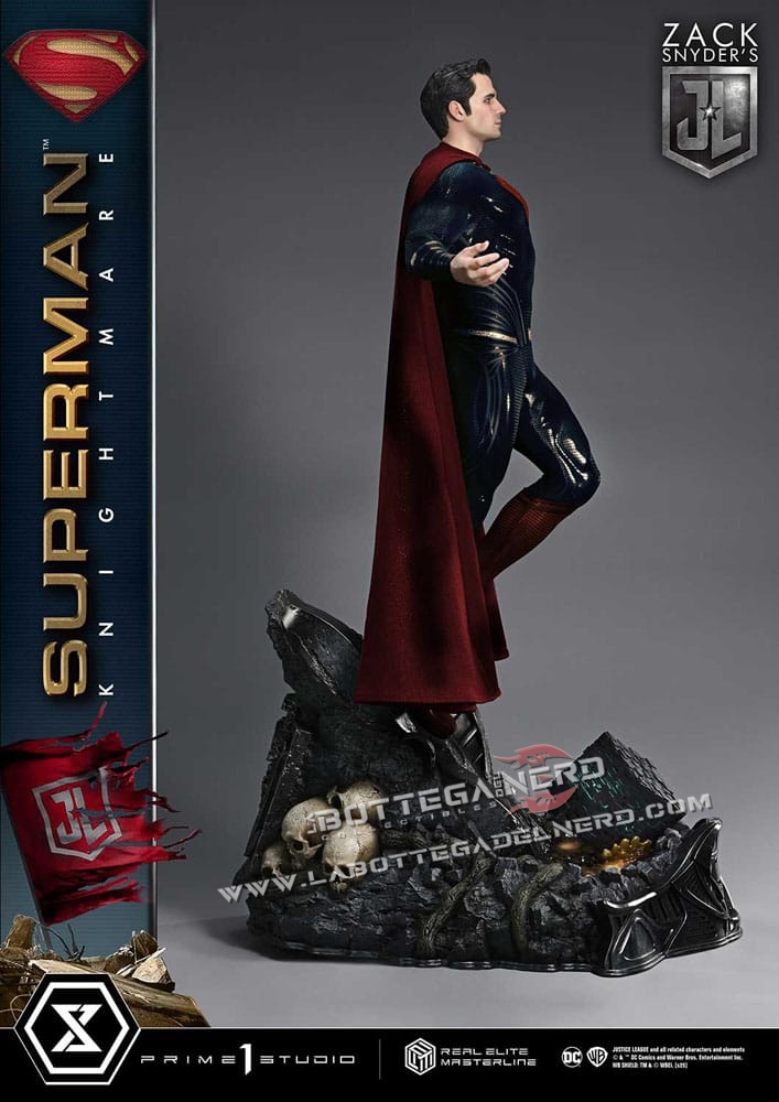 Justice League - Real Elite Statue 1/3 Superman Knightmare Bonus Deluxe 95cm - immagine 22
