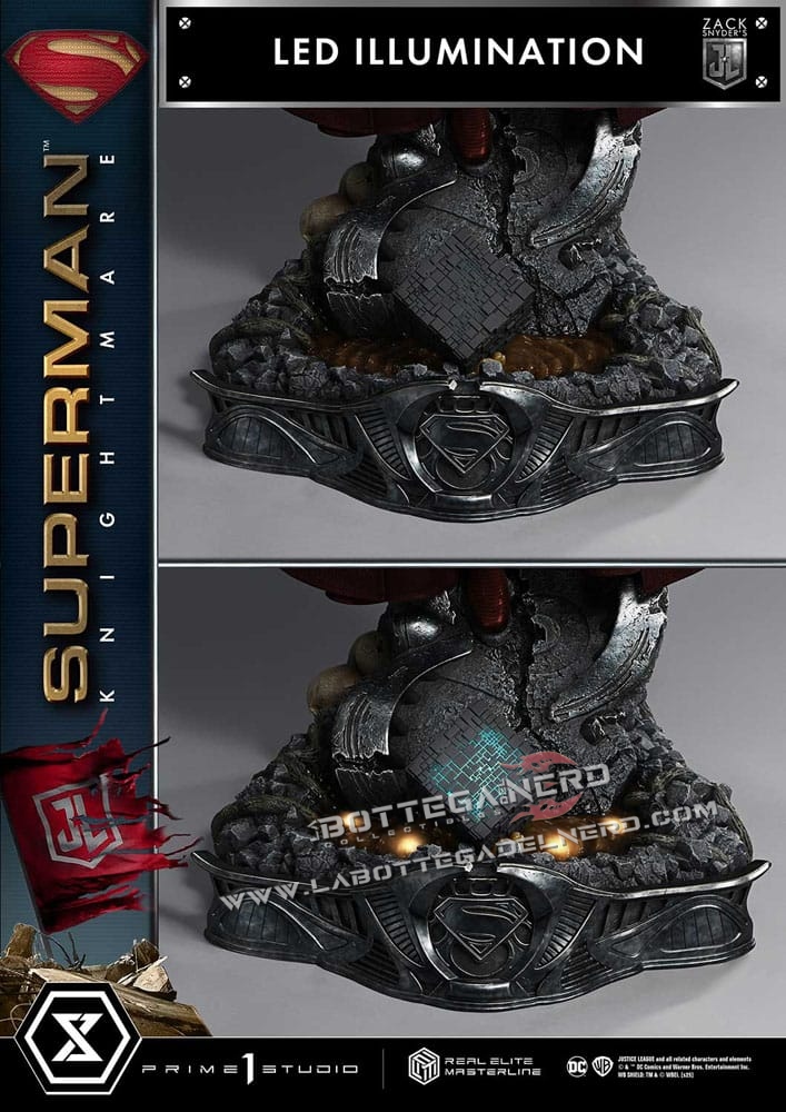 Justice League - Real Elite Statue 1/3 Superman Knightmare Bonus Deluxe 95cm - immagine 25