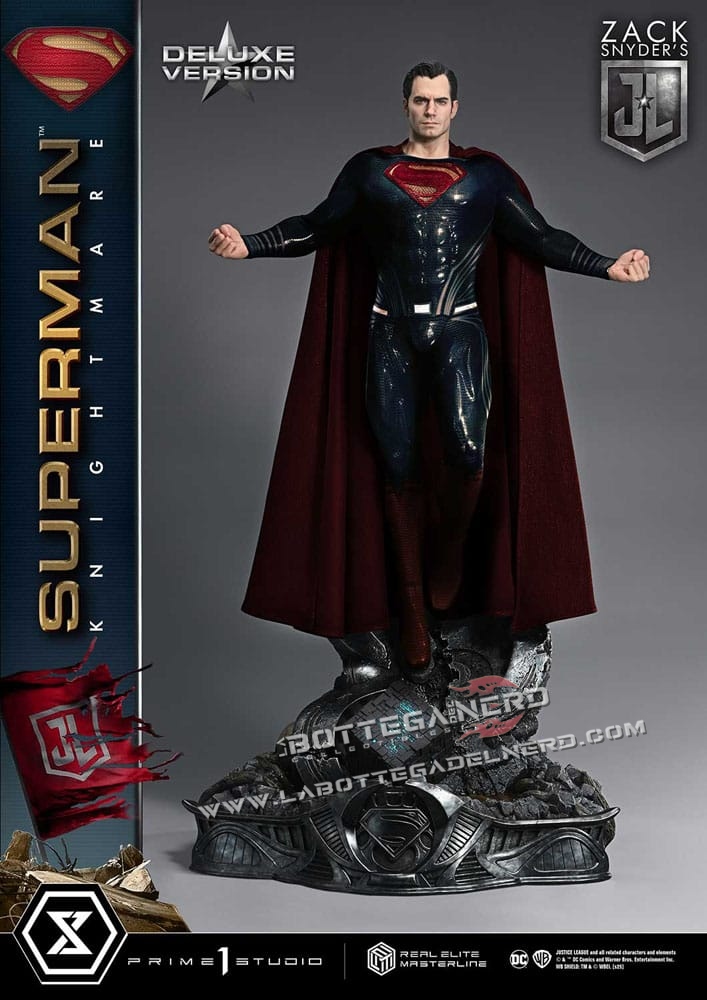 Justice League - Real Elite Statue 1/3 Superman Knightmare Bonus Deluxe 95cm - immagine 6