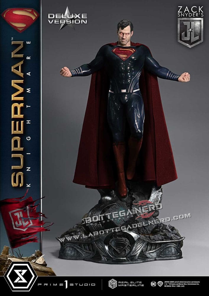 Justice League - Real Elite Statue 1/3 Superman Knightmare Bonus Deluxe 95cm - immagine 7