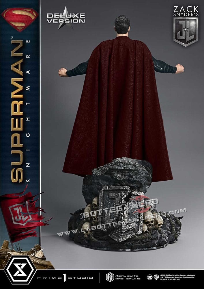 Justice League - Real Elite Statue 1/3 Superman Knightmare Bonus Deluxe 95cm - immagine 8