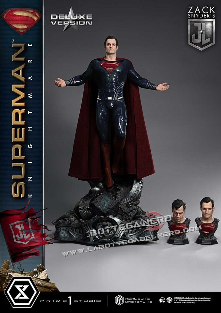 Justice League - Real Elite Statue 1/3 Superman Knightmare Bonus Deluxe 95cm - immagine 5