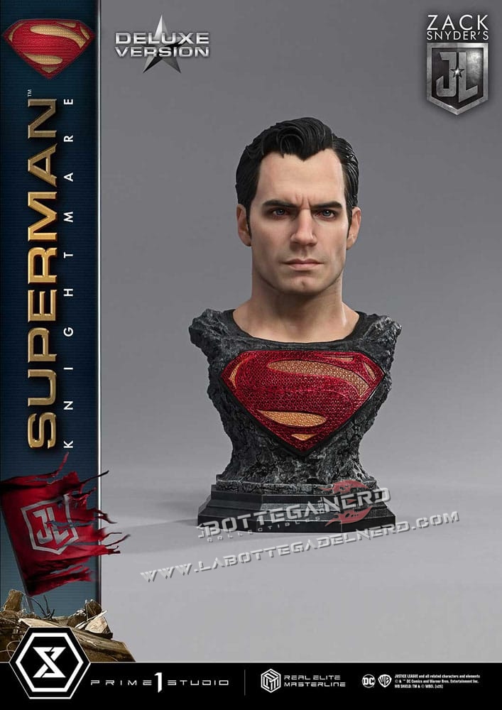 Justice League - Real Elite Statue 1/3 Superman Knightmare Bonus Deluxe 95cm - immagine 10