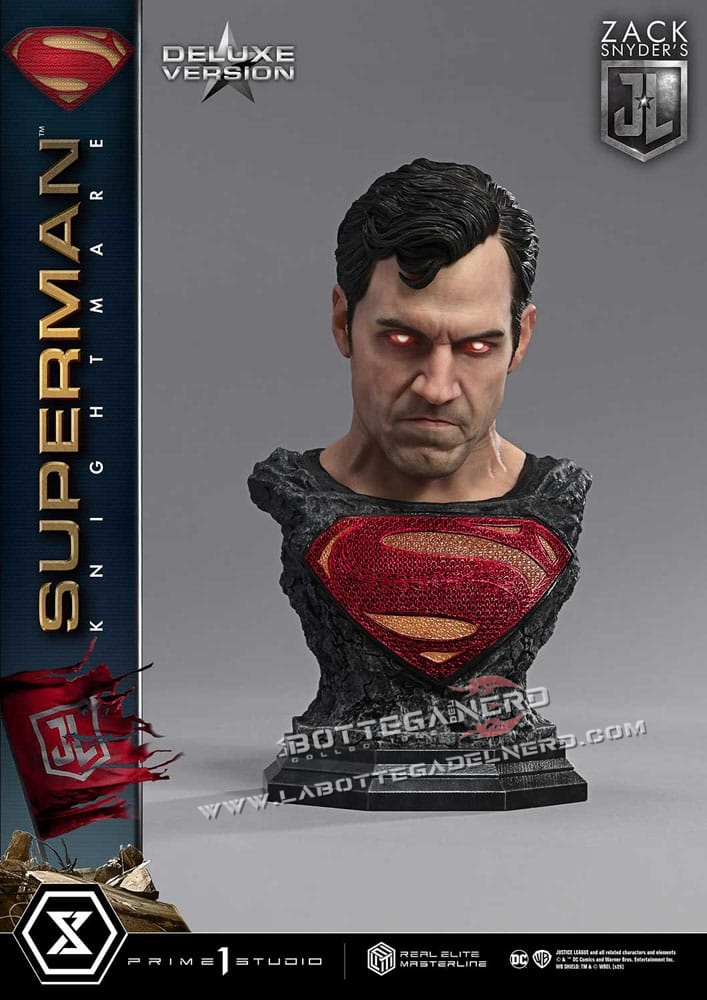 Justice League - Real Elite Statue 1/3 Superman Knightmare Bonus Deluxe 95cm - immagine 9