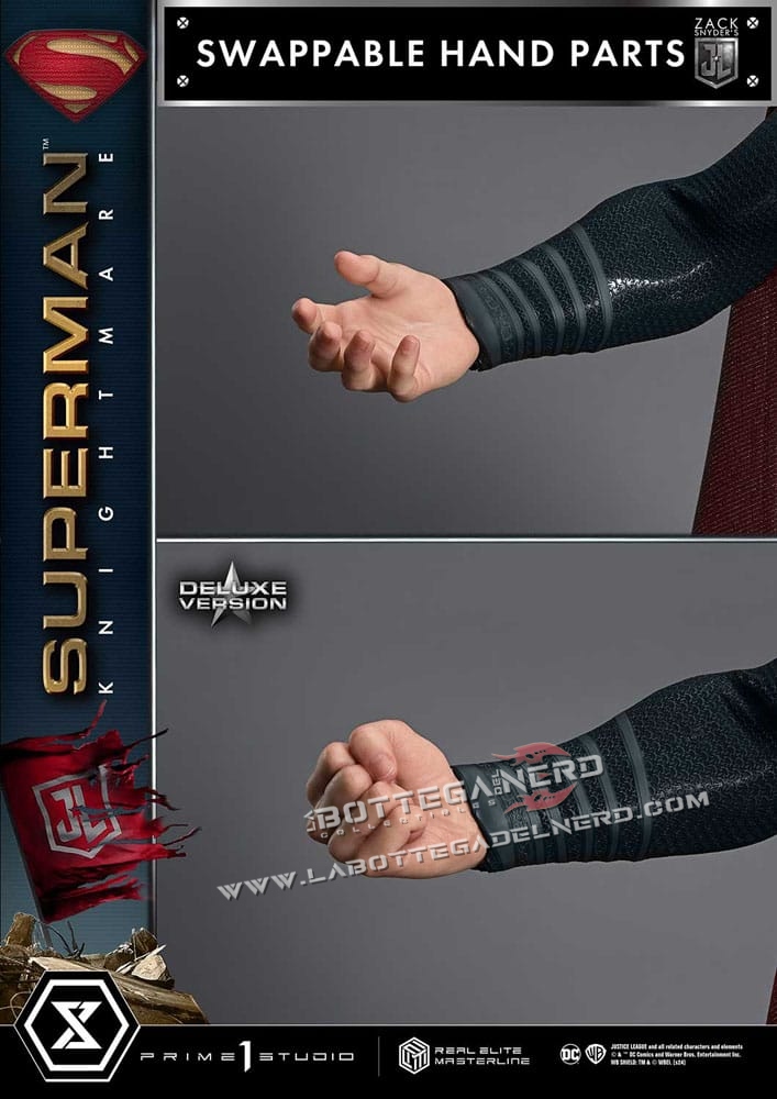 Justice League - Real Elite Statue 1/3 Superman Knightmare Bonus Deluxe 95cm - immagine 12