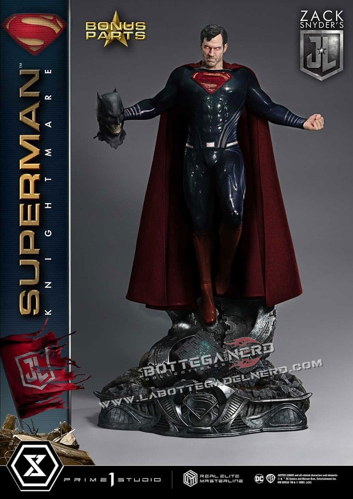 Justice League - Real Elite Statue 1/3 Superman Knightmare Bonus Deluxe 95cm - immagine 3