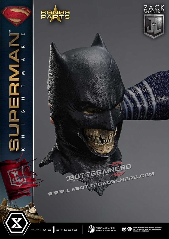 Justice League - Real Elite Statue 1/3 Superman Knightmare Bonus Deluxe 95cm - immagine 4