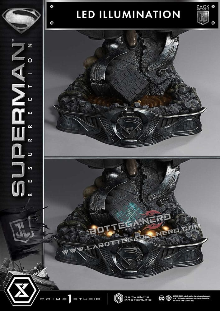 Justice League - Real Elite Statue 1/3 Superman Resurrection Bonus Deluxe 95cm - immagine 28