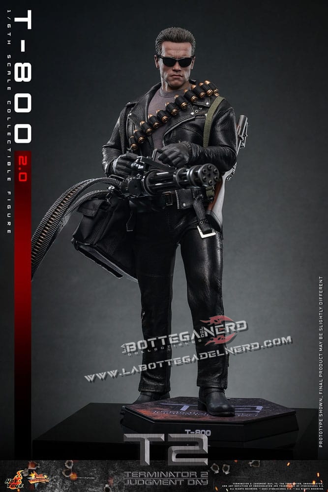 Terminator 2 - Movie Masterpiece Action Figure 1/6 T-800 2.0 32cm - immagine 4