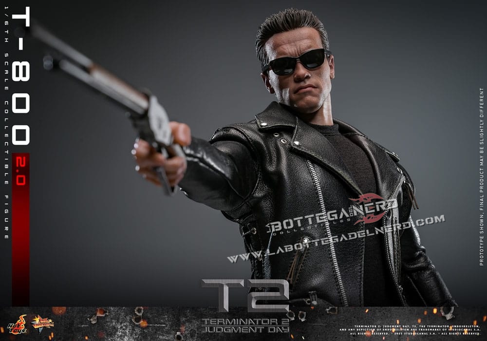Terminator 2 - Movie Masterpiece Action Figure 1/6 T-800 2.0 32cm - immagine 6