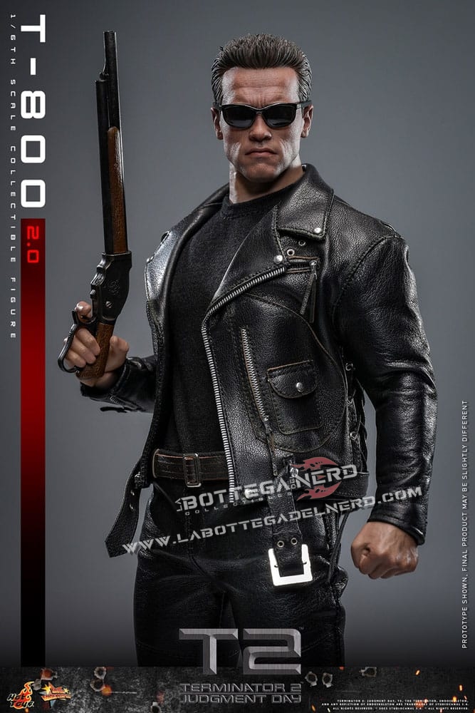Terminator 2 - Movie Masterpiece Action Figure 1/6 T-800 2.0 32cm - immagine 5