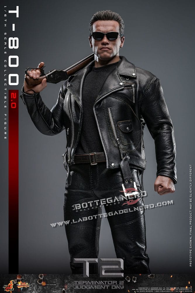 Terminator 2 - Movie Masterpiece Action Figure 1/6 T-800 2.0 32cm - immagine 7