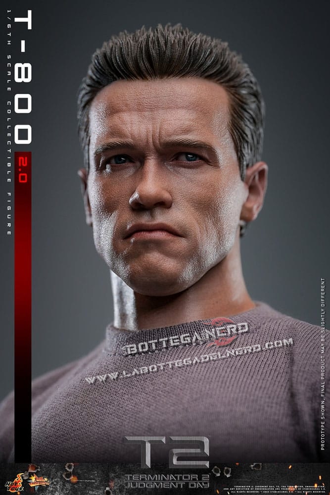 Terminator 2 - Movie Masterpiece Action Figure 1/6 T-800 2.0 32cm - immagine 3