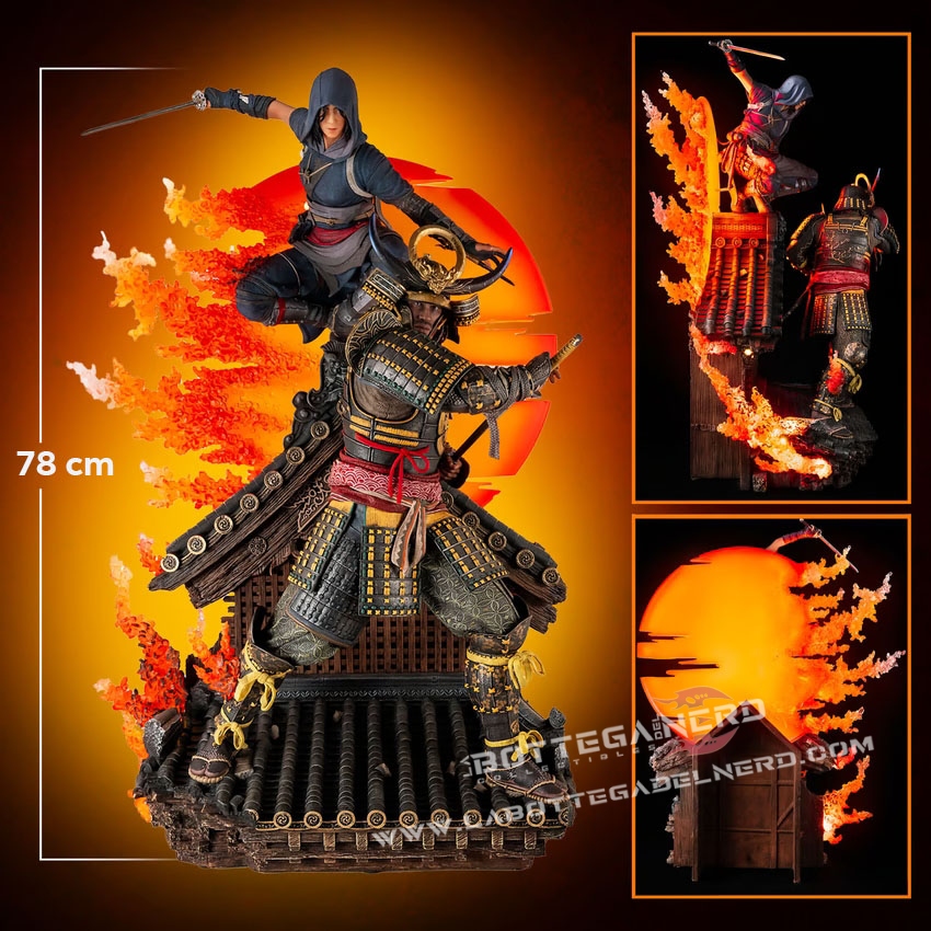 Assassin's Creed Shadows - Animus 1/4 Statue Naoe & Yasuke 78cm - immagine 11