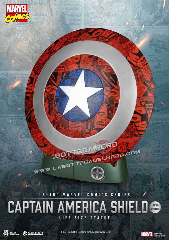 Marvel Comics - Captain America Shield Life Size Statue 64cm - immagine 4