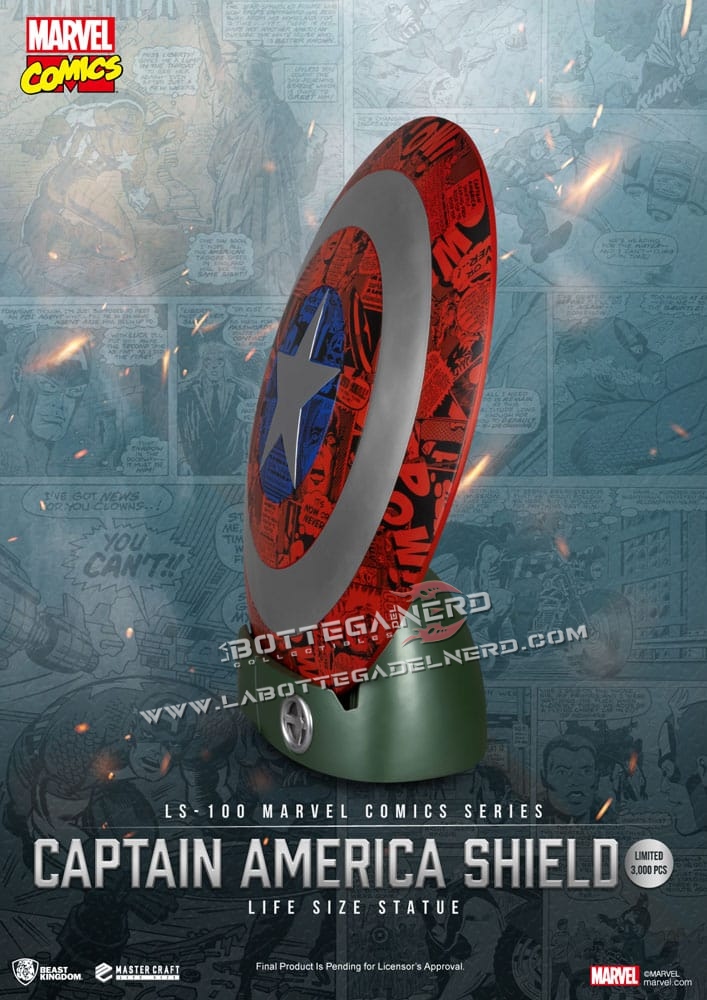 Marvel Comics - Captain America Shield Life Size Statue 64cm - immagine 5