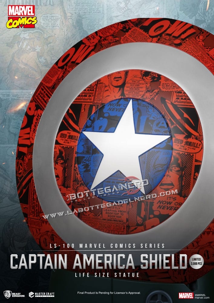 Marvel Comics - Captain America Shield Life Size Statue 64cm - immagine 3