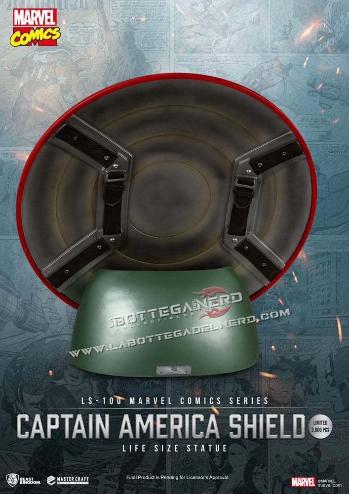 Marvel Comics - Captain America Shield Life Size Statue 64cm - immagine 7