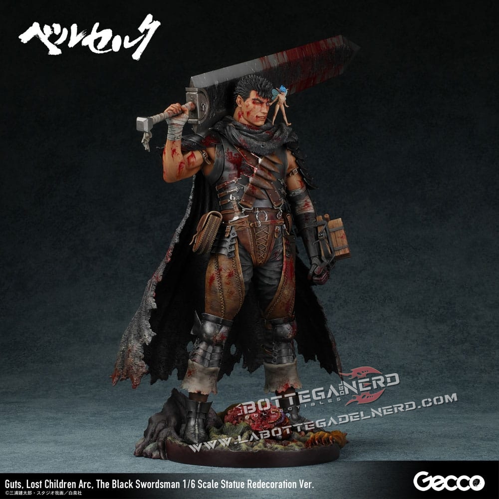 Berserk - Statue Guts Black Swordsman (Lost Children Arc) Redecoration 38cm - immagine 2