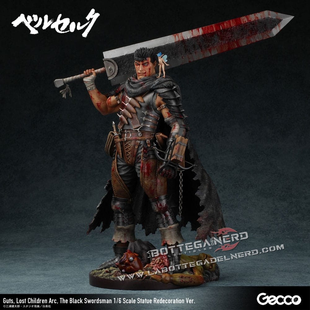 Berserk - Statue Guts Black Swordsman (Lost Children Arc) Redecoration 38cm - immagine 3