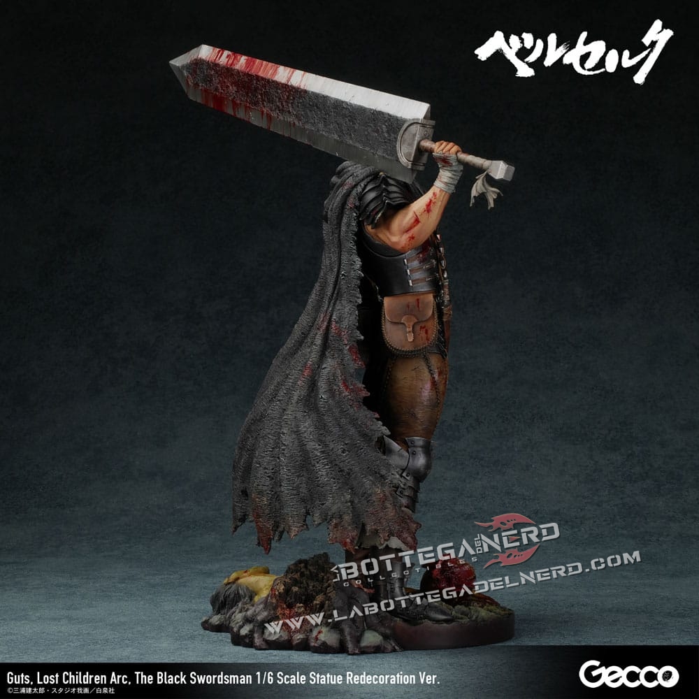 Berserk - Statue Guts Black Swordsman (Lost Children Arc) Redecoration 38cm - immagine 4