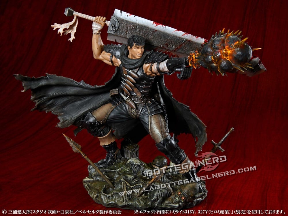 Berserk - PVC Statue 1/7 Guts Black Swordsman 26cm - immagine 6