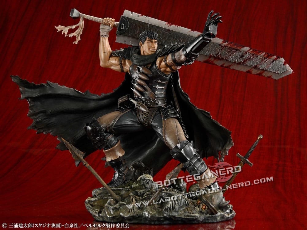 Berserk - PVC Statue 1/7 Guts Black Swordsman 26cm - immagine 4