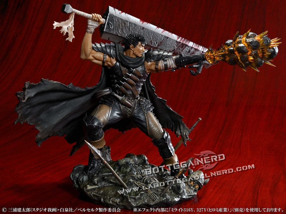 Berserk - PVC Statue 1/7 Guts Black Swordsman 26cm - immagine 7