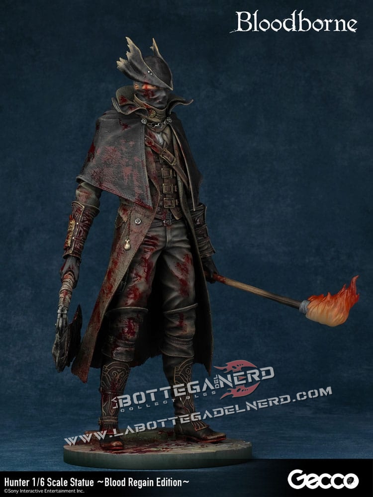 Bloodborne The Old Hunters - PVC Statue 1/6 Hunter Blood Regain Edition 32cm - immagine 9