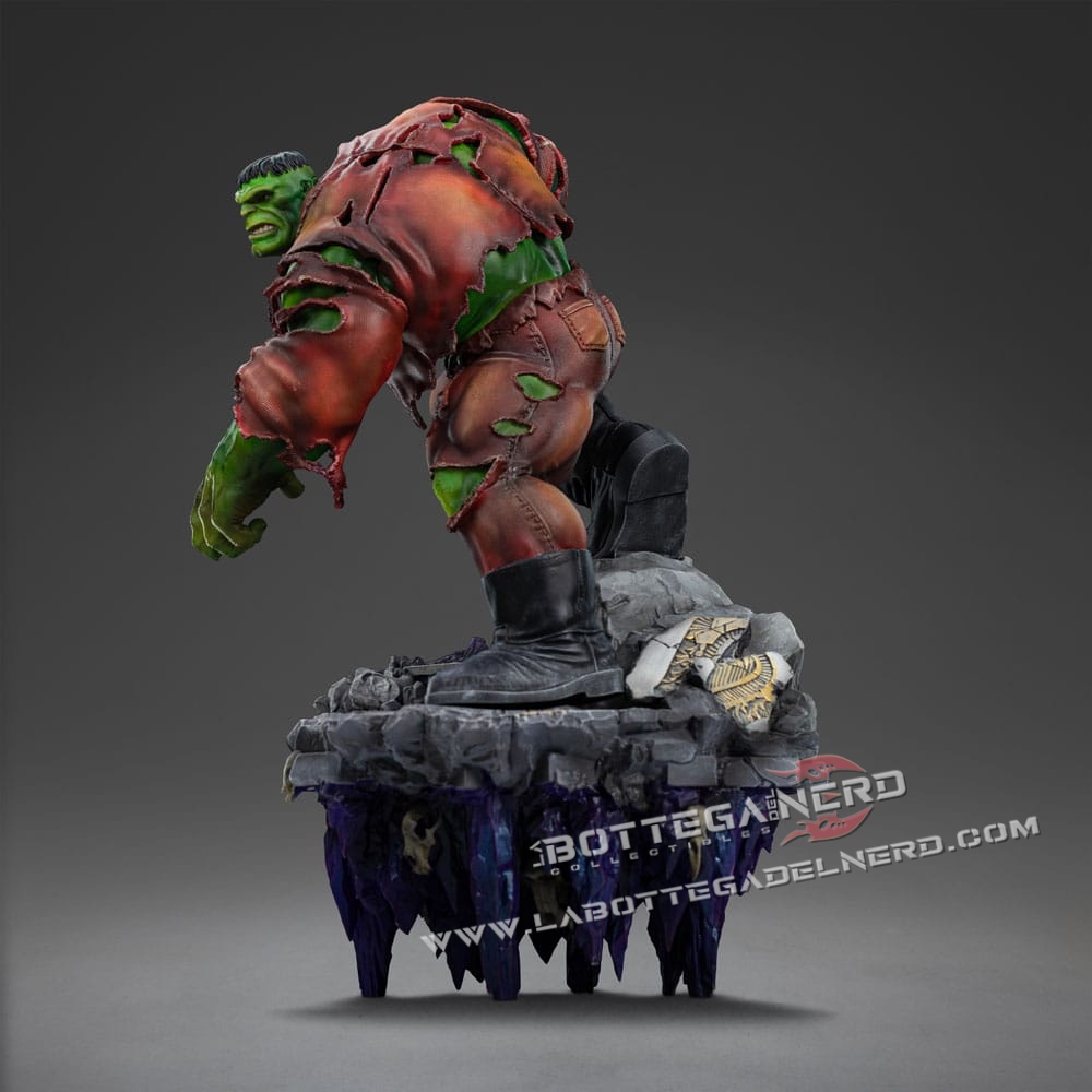 Marvel - Statue 1/10 Infinity Gauntlet Hulk Diorama Deluxe 32cm - immagine 4