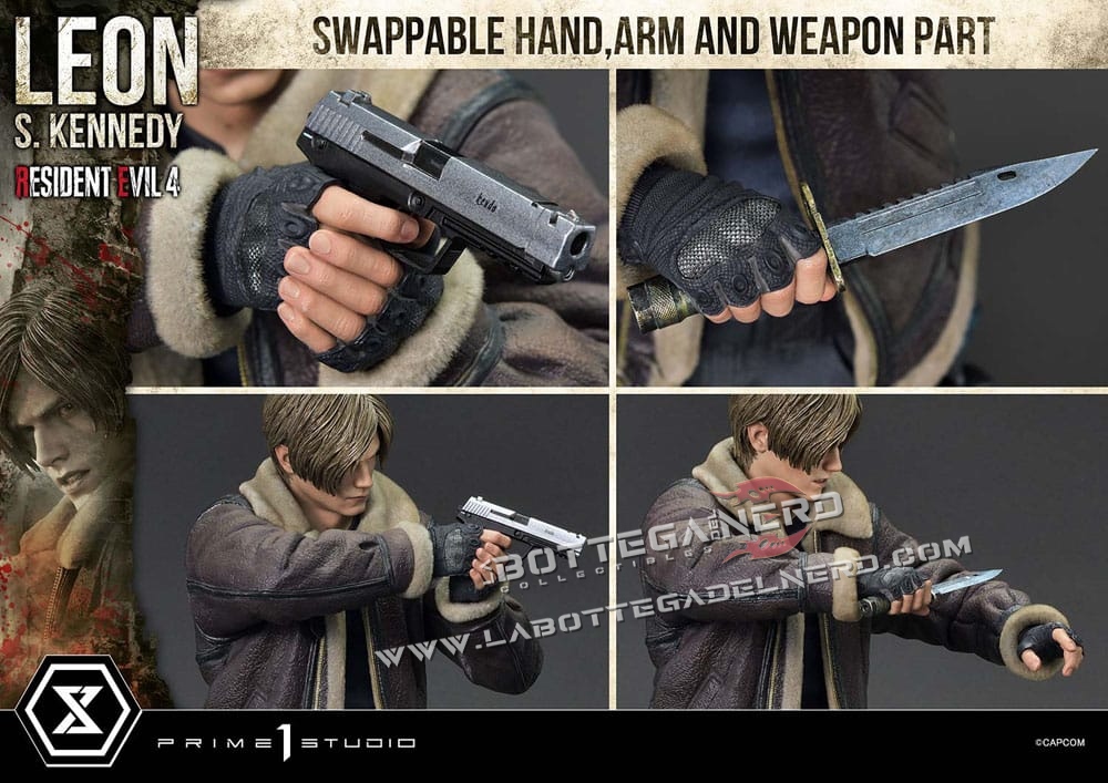Resident Evil 4 - Masterline Statue 1/4 Leon S. Kennedy 64cm - immagine 13