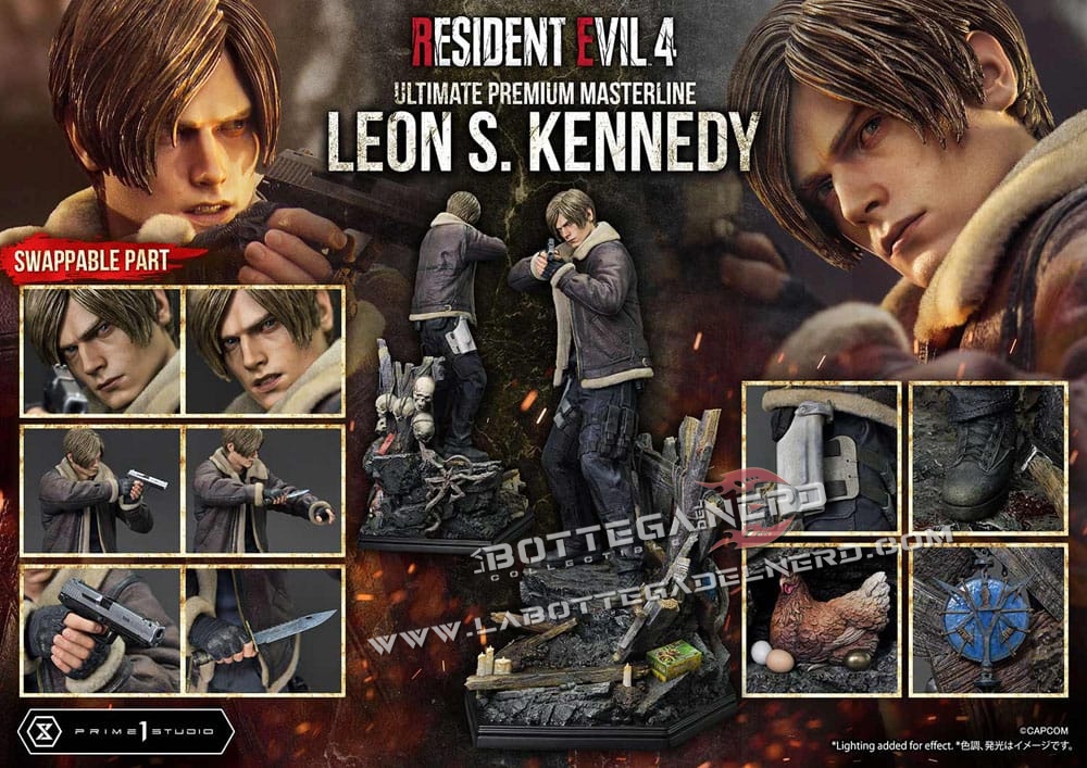 Resident Evil 4 - Masterline Statue 1/4 Leon S. Kennedy 64cm - immagine 14