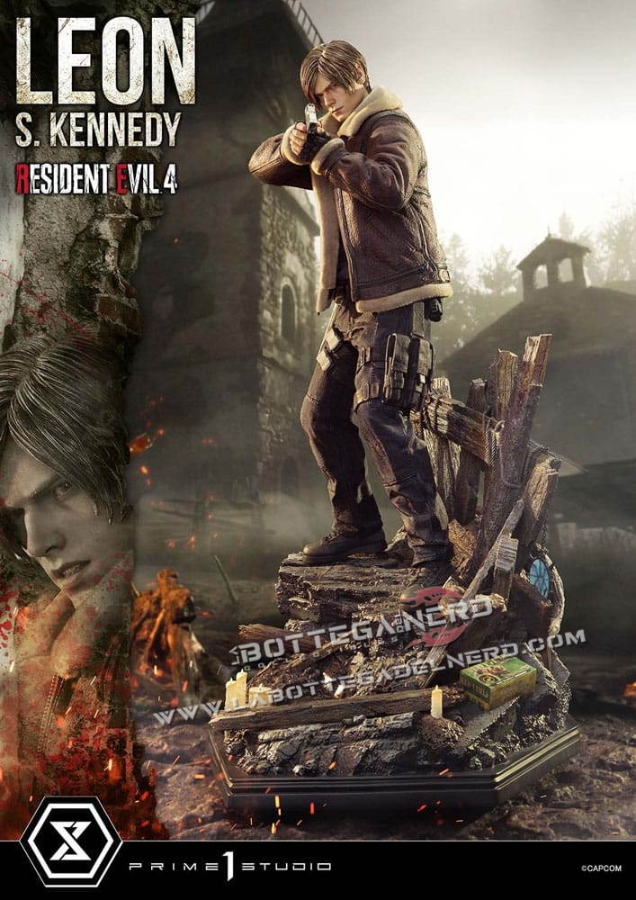 Resident Evil 4 - Masterline Statue 1/4 Leon S. Kennedy 64cm - immagine 2