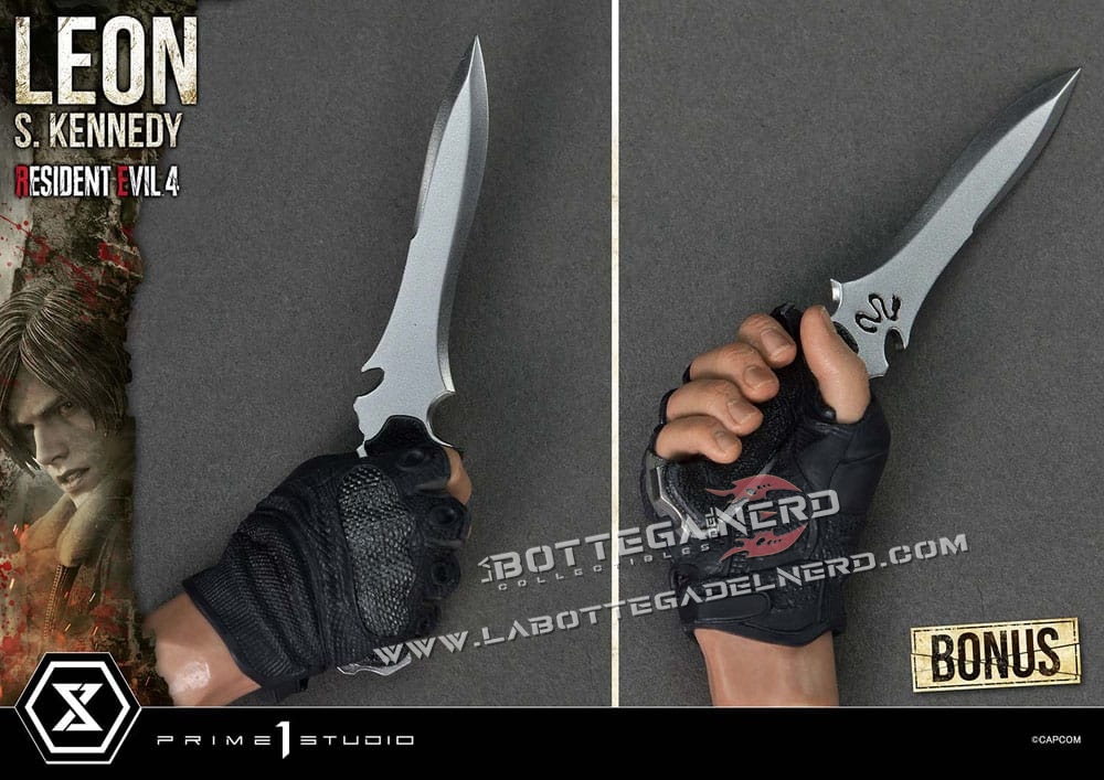 Resident Evil 4 - Masterline Statue 1/4 Leon S. Kennedy Bonus 64cm - immagine 4