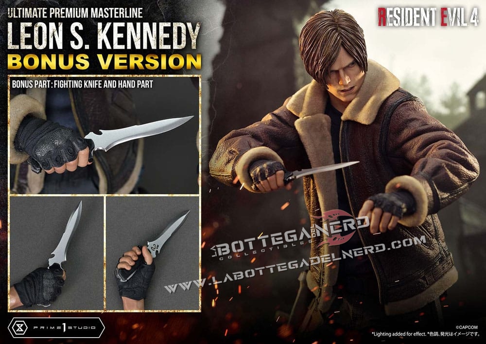 Resident Evil 4 - Masterline Statue 1/4 Leon S. Kennedy Bonus 64cm - immagine 3