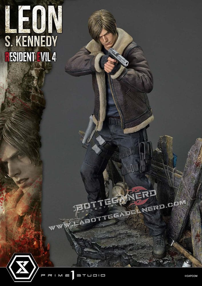 Resident Evil 4 - Masterline Statue 1/4 Leon S. Kennedy 64cm - immagine 3