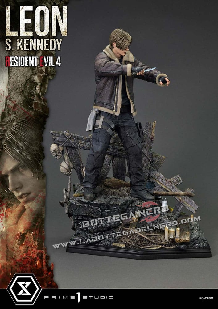 Resident Evil 4 - Masterline Statue 1/4 Leon S. Kennedy 64cm - immagine 5