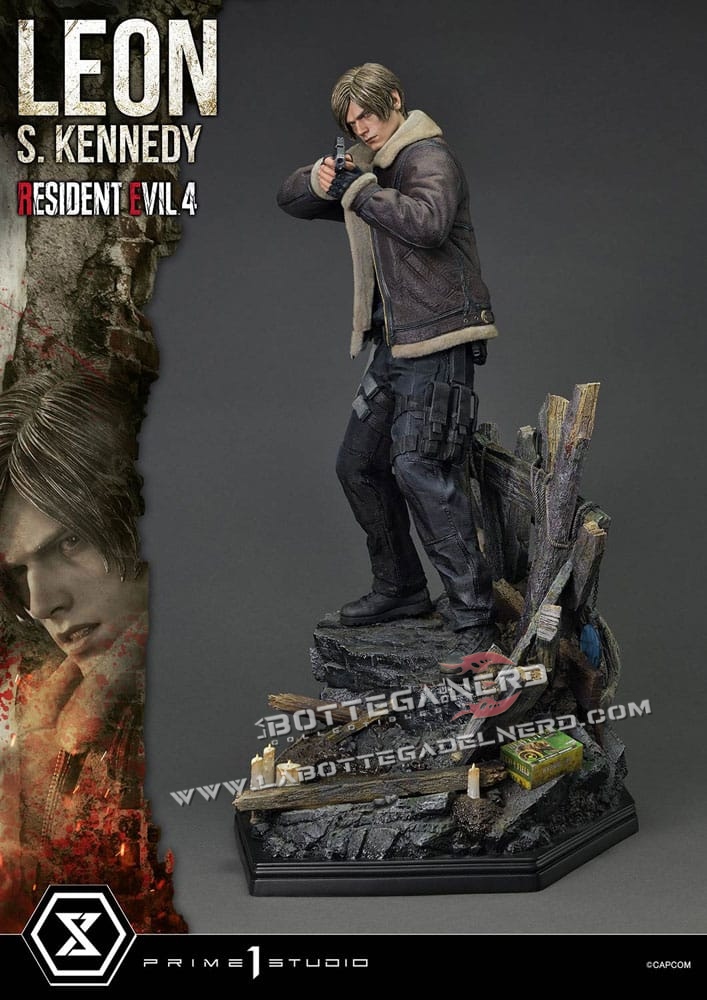 Resident Evil 4 - Masterline Statue 1/4 Leon S. Kennedy 64cm - immagine 7