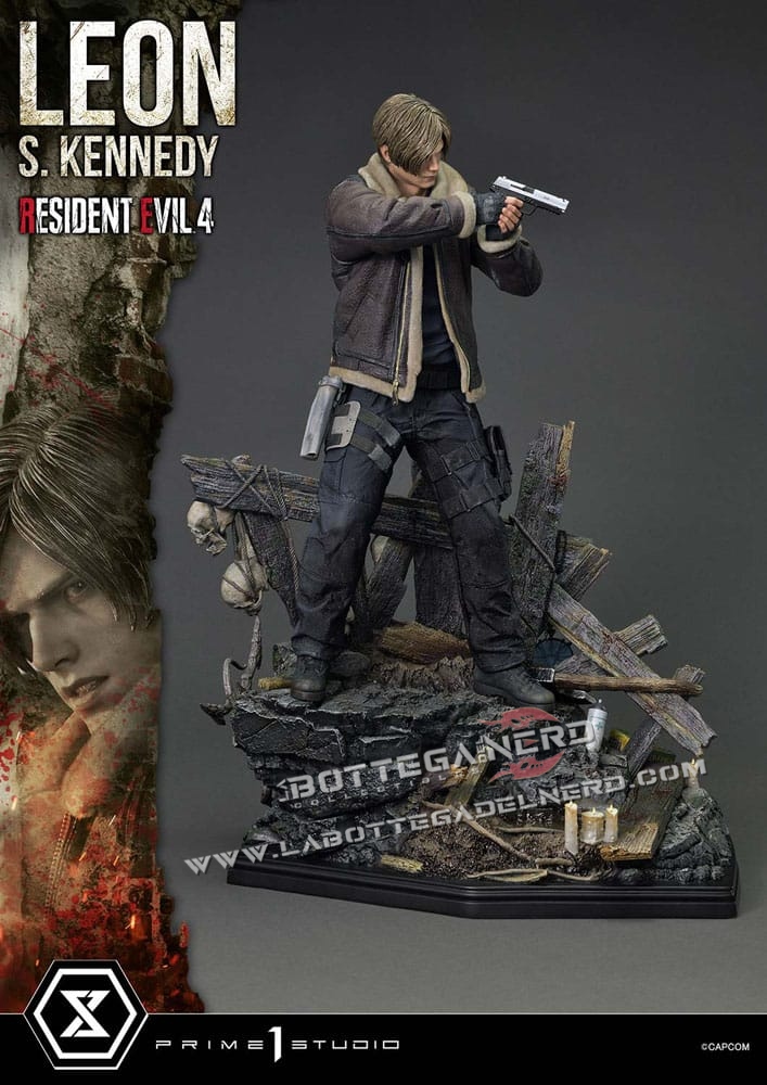 Resident Evil 4 - Masterline Statue 1/4 Leon S. Kennedy 64cm - immagine 6