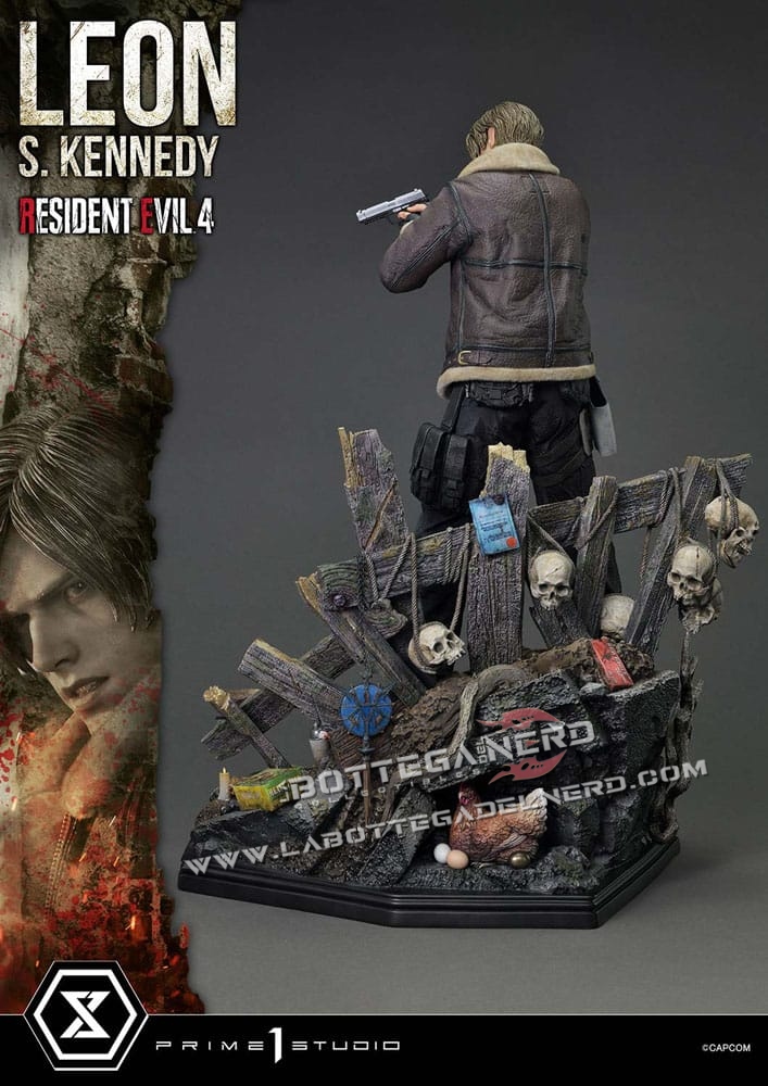 Resident Evil 4 - Masterline Statue 1/4 Leon S. Kennedy 64cm - immagine 8