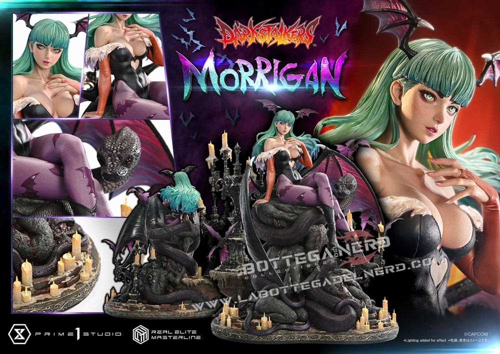 Darkstalkers - Real Elite Masterline Statue 1/4 Morrigan 55cm - immagine 12