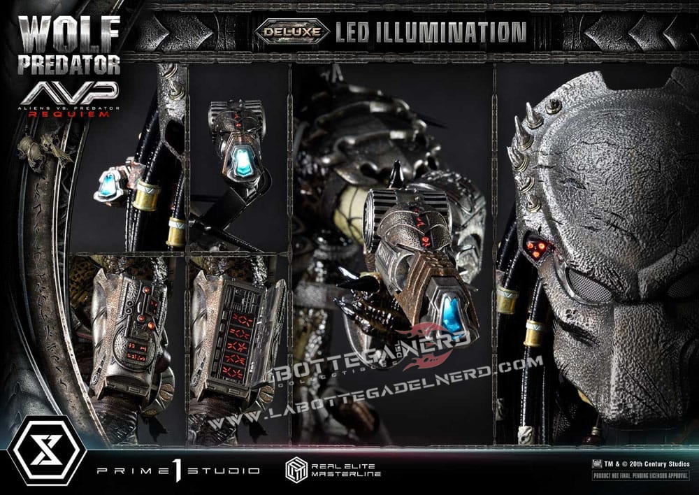 Alien vs. Predator - Elite Statue Wolf Predator Bonus Deluxe 95cm - immagine 5