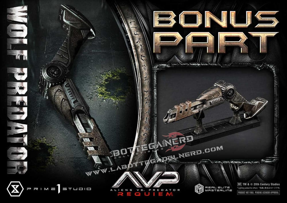 Alien vs. Predator - Elite Statue Wolf Predator Bonus Deluxe 95cm - immagine 2