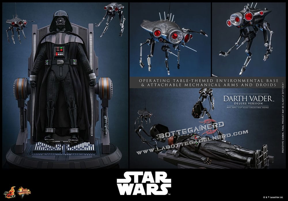 Star Wars: Episode III - Action Figure 1/6 Darth Vader Deluxe 35cm - immagine 8