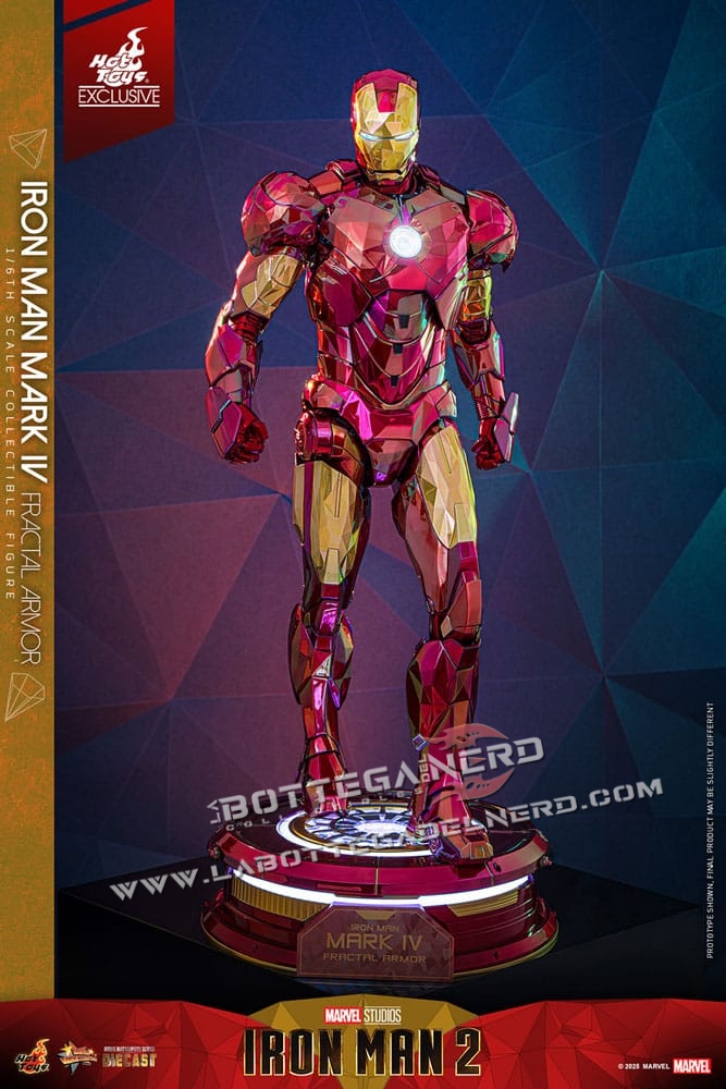 Iron Man - Diecast Action Figure 1/6 Iron Man Mark VI (Fractal Armor) Exclusive 33cm - immagine 2