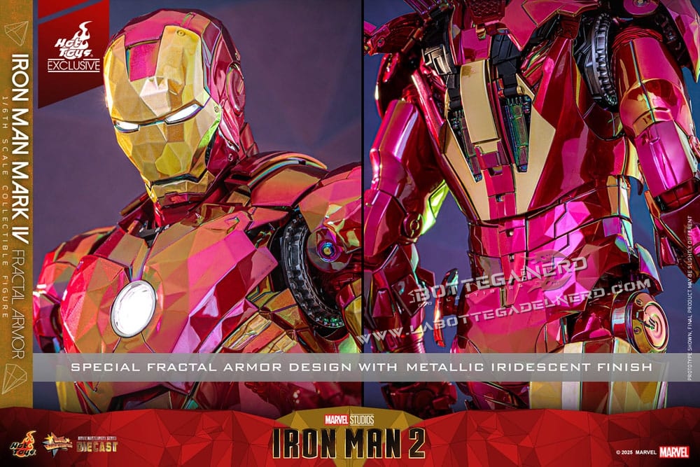 Iron Man - Diecast Action Figure 1/6 Iron Man Mark VI (Fractal Armor) Exclusive 33cm - immagine 11