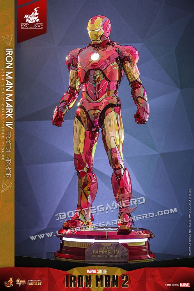 Iron Man - Diecast Action Figure 1/6 Iron Man Mark VI (Fractal Armor) Exclusive 33cm - immagine 5