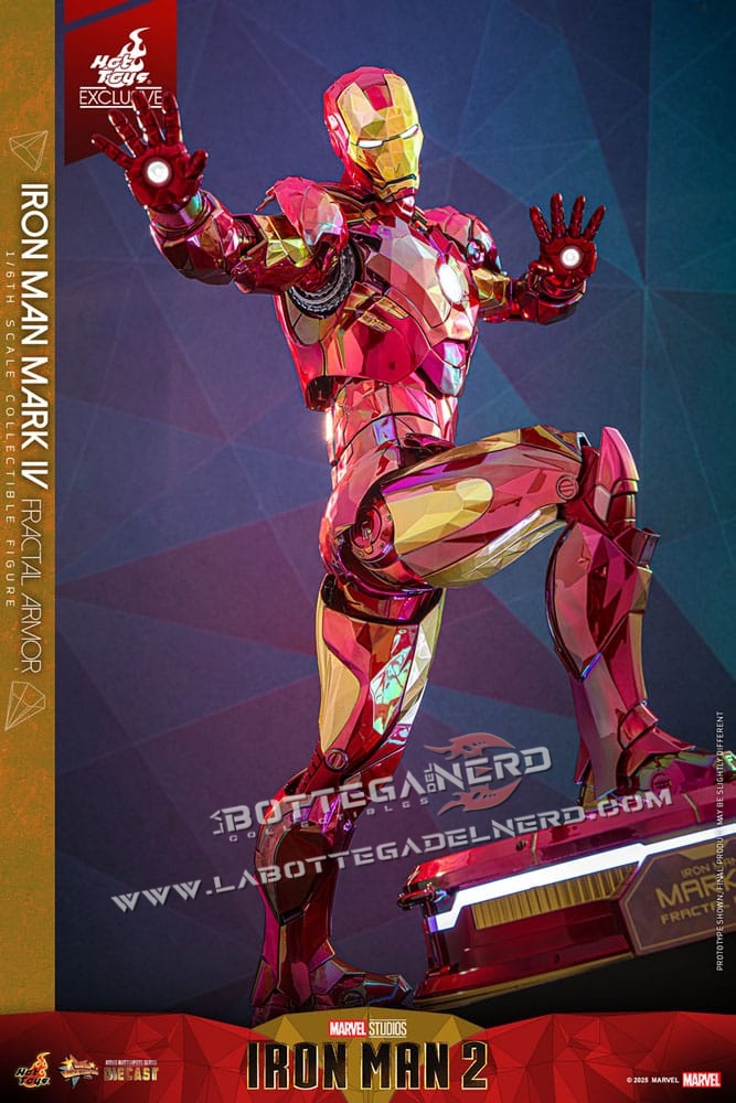 Iron Man - Diecast Action Figure 1/6 Iron Man Mark VI (Fractal Armor) Exclusive 33cm - immagine 4