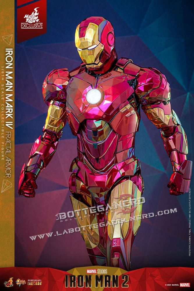 Iron Man - Diecast Action Figure 1/6 Iron Man Mark VI (Fractal Armor) Exclusive 33cm - immagine 6